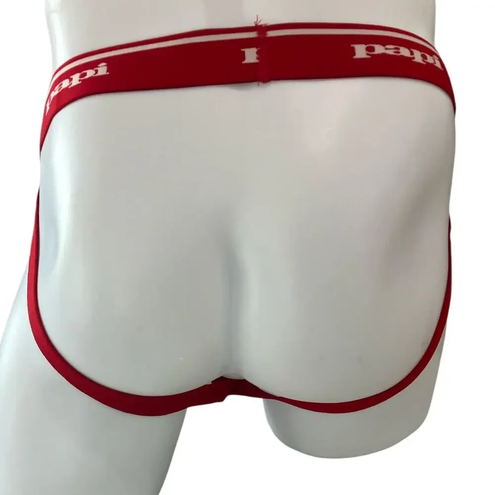 Papi Rib Jockstrap Red XL Extra Large